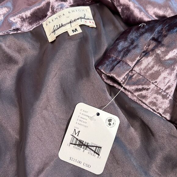 Free People x Brenda knight Embroidered Velvet Sleep Top - Picture 6 of 7